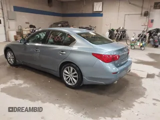 2015 Infiniti Q50 Premium with VIN JN1BV7AR2FM414613, listed as a IAAI auction lot 41258797 with 162,822 mi miles. Bid and sale history available at carsss.com. Image 3.