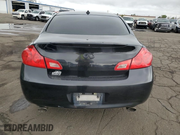 2008 Infiniti G35 with VIN JNKBV61EX8M221101, listed as a Copart auction lot 66737184 with Not Provided miles and Salvage Title. Bid and sale history available at DreamBid. Image 6.