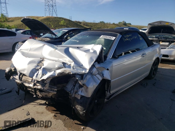 2004 BMW 3 Series 325Ci with VIN WBABW33434PL31379, listed as a Copart auction lot 55993362 with 168,083 mi miles and Salvage title. Bid and sale history available at DreamBid. Image 2.