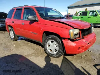 2002 Chevrolet TrailBlazer LS with VIN 1GNDT13S722281272, listed as a Copart auction lot 42205455 with 0 mi miles and Salvage Title. Bid and sale history available at carsss.com. Image 4.
