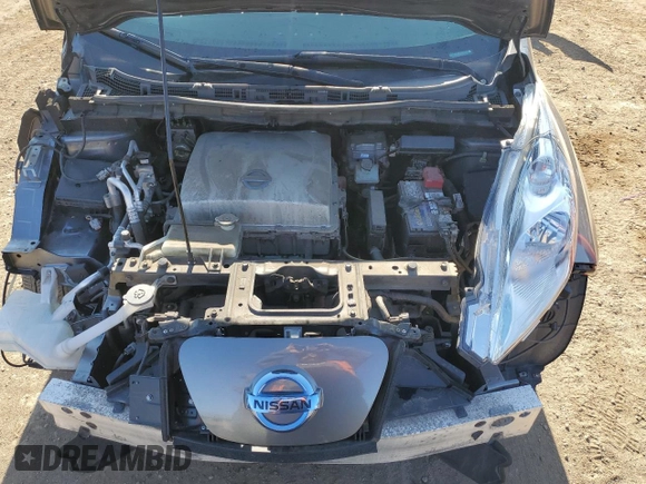 2015 Nissan LEAF S with VIN 1N4AZ0CP7FC313174, listed as a Copart auction lot 54276145 with 91,867 mi miles and Salvage Title. Bid and sale history available at DreamBid. Image 11.