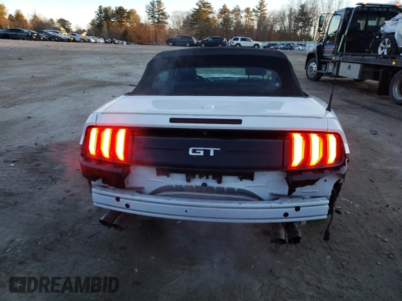 2022 Ford Mustang GT Premium with VIN 1FATP8FF1N5116262, listed as a Copart auction lot 43516955 with 48,341 mi miles and Salvage title. Bid and sale history available at DreamBid. Image 6.