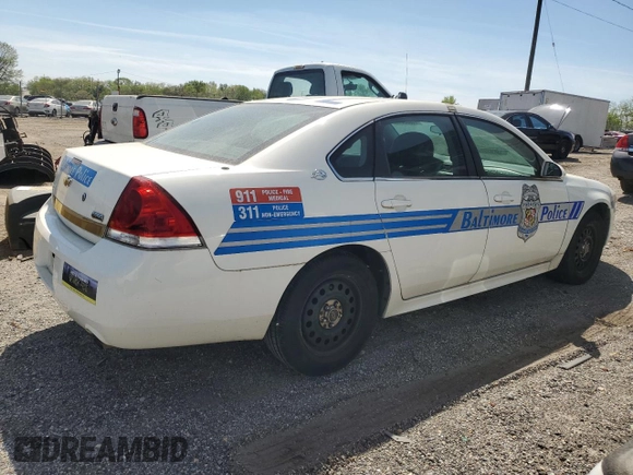 2009 Chevrolet Impala Police Police with VIN 2G1WS57M991284863, listed as a Copart auction lot 51653415 with 60,369 mi miles and Clean Title. Bid and sale history available at carsss.com. Image 3.