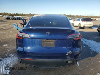 2021 Tesla Model Y Long Range with VIN 5YJYGDEE3MF089578, listed as a Copart auction lot 41381095 with 52,258 mi miles and Salvage Title. Bid and sale history available at DreamBid. Image 6.