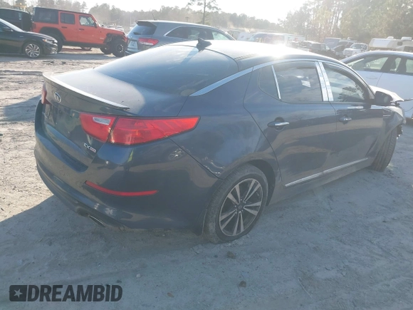 2015 Kia Optima EX with VIN 5XXGN4A71FG426726, listed as a IAAI auction lot 41341272 with 114,298 mi miles. Bid and sale history available at carsss.com. Image 4.