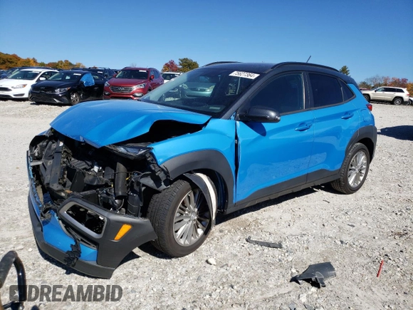 2018 Hyundai Kona SEL with VIN KM8K2CAA4JU145110, listed as a Copart auction lot 75627364 with 46,001 mi miles and Salvage Title. Bid and sale history available at carsss.com. Image 1.