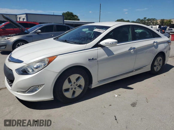 2012 Hyundai Sonata Hybrid z VIN KMHEC4A42CA032867, wystawiony jako Copart lot #61369295 z przebiegiem 151 751 mil mil oraz Czysty tytuł • Clean title. Historia ofert i sprzedaży dostępna na DreamBid. Obrazek 1.