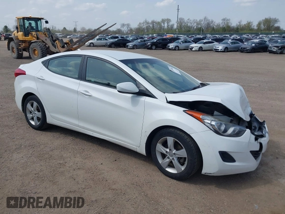 2013 Hyundai Elantra GLS z VIN 5NPDH4AE7DH328536, wystawiony jako IAAI lot #42138081 z przebiegiem 105 199 mil mil oraz . Historia ofert i sprzedaży dostępna na DreamBid. Obrazek 1.