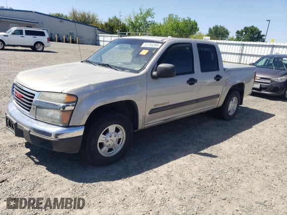 2004 GMC Canyon 1SB SLE Z85 with VIN 1GTCS136248158490, listed as a Copart auction lot 51764284 with 152,375 mi miles and Salvage Title. Bid and sale history available at carsss.com. Image 1.