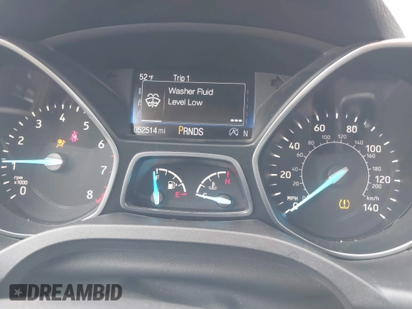 2019 Ford Escape Titanium with VIN 1FMCU9J99KUA64158, listed as a IAAI auction lot 41980102 with 52,514 mi miles. Bid and sale history available at carsss.com. Image 7.