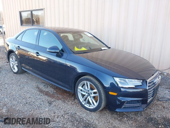 2017 Audi A4 Season of Audi Premium with VIN WAUDNAF41HN041235, listed as a IAAI auction lot 41136289 with 46,754 mi miles. Bid and sale history available at carsss.com. Image 1.