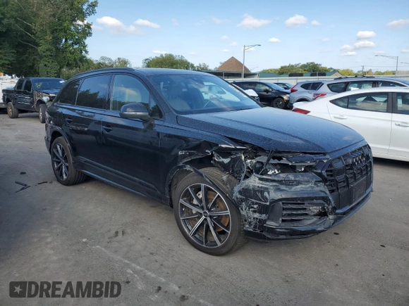 2023 Audi Q7 Premium Plus with VIN WA1LXBF77PD006805, listed as a Copart auction lot 66001664 with 25,494 mi miles and Salvage Title. Bid and sale history available at carsss.com. Image 4.