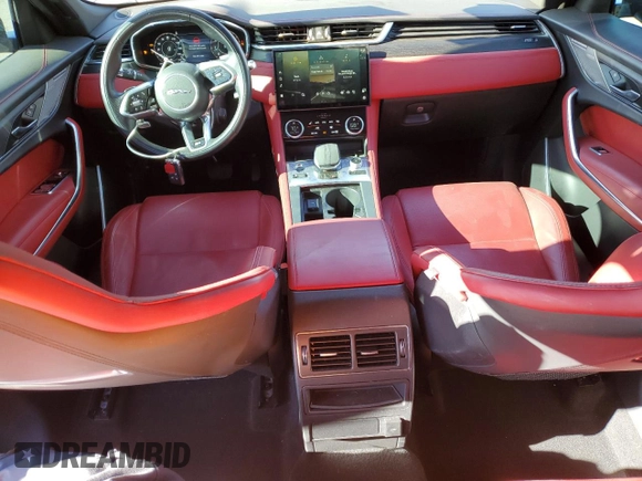2021 Jaguar F-Pace R-Dynamic S with VIN SADCT2FU0MA681355, listed as a Copart auction lot 78258744 with 21,104 mi miles and Salvage title. Bid and sale history available at DreamBid. Image 8.