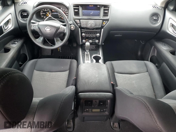 2017 Nissan Pathfinder SL with VIN 5N1DR2MM2HC638563, listed as a Copart auction lot 52873185 with 126,111 mi miles and Salvage title. Bid and sale history available at DreamBid. Image 8.