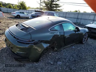 2022 Porsche 911 GT3 with VIN WP0AC2A9XNS270305, listed as a Copart auction lot 57119824 with 4,926 mi miles and Salvage Title. Bid and sale history available at carsss.com. Image 3.