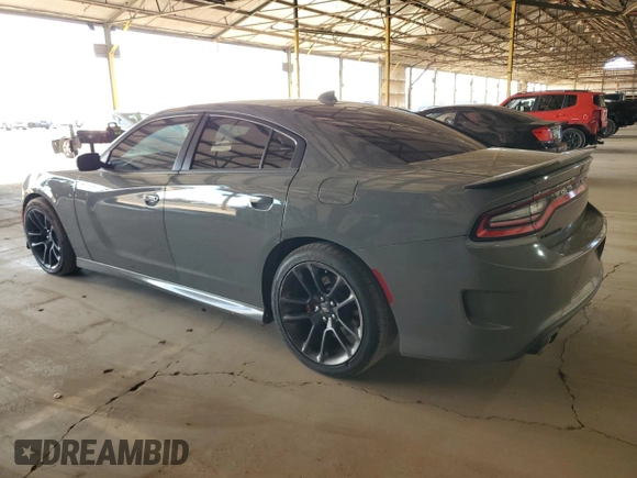 2019 Dodge Charger Scat Pack with VIN 2C3CDXGJ7KH697114, listed as a Copart auction lot 55152705 with 47,322 mi miles and Clean Title. Bid and sale history available at DreamBid. Image 2.