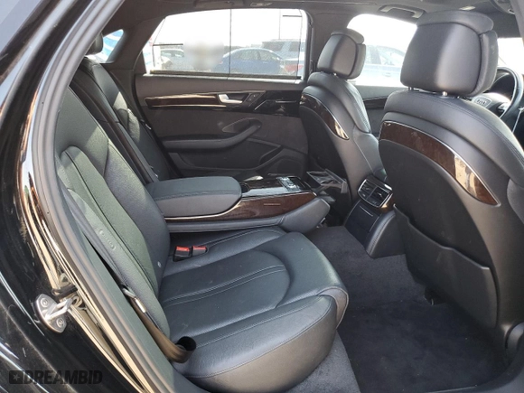 2017 Audi A8 L with VIN WAU44AFD6HN009450, listed as a Copart auction lot 49825685 with 72,849 mi miles and Clean Title. Bid and sale history available at carsss.com. Image 10.