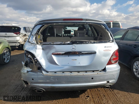 2009 Mercedes-Benz R 3.5L with VIN 4JGCB65E29A100893, listed as a Copart auction lot 46970625 with 114,118 mi miles and Salvage Title. Bid and sale history available at carsss.com. Image 6.