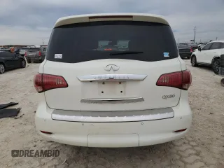 2017 Infiniti QX80 Signature Edition with VIN JN8AZ2NEXH9158268, listed as a Copart auction lot 89111315 with 0 mi miles and Salvage Title. Bid and sale history available at carsss.com. Image 6.