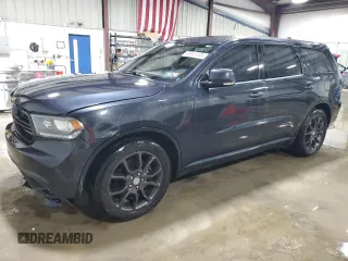 2016 Dodge Durango R/T with VIN 1C4SDJCTXGC393362, listed as a Copart auction lot 50545105 with 102,104 mi miles and Salvage Title. Bid and sale history available at DreamBid. Image 1.