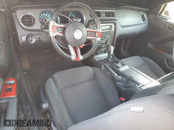 2013 Ford Mustang V6 with VIN 1ZVBP8AM4D5245488, listed as a Copart auction lot 53829135 with 123,512 mi miles and Salvage Title. Bid and sale history available at carsss.com. Image 8.