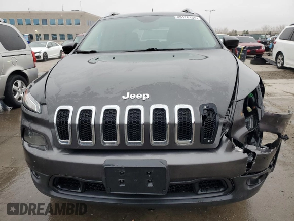 2017 Jeep Cherokee Latitude with VIN 1C4PJMCS3HW615831, listed as a Copart auction lot 48176165 with 103,633 mi miles and Salvage Title. Bid and sale history available at carsss.com. Image 5.