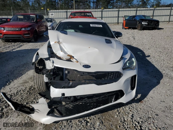 2020 Kia Stinger GT-Line with VIN KNAE15LA7L6086930, listed as a Copart auction lot 89361975 with 43,489 mi miles and Salvage Title. Bid and sale history available at carsss.com. Image 5.