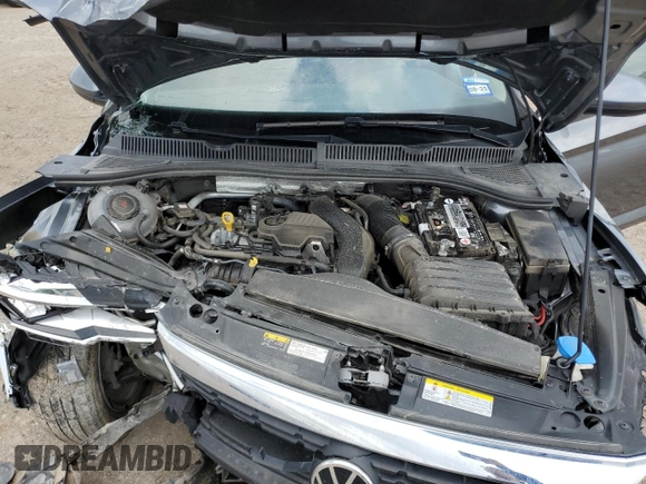 2022 Volkswagen Jetta SE with VIN 3VWEM7BU9NM008750, listed as a Copart auction lot 53497895 with 50,563 mi miles and Salvage title. Bid and sale history available at DreamBid. Image 11.