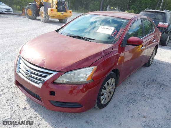 2014 Nissan Sentra SV with VIN 3N1AB7AP9EL643379, listed as a IAAI auction lot 42070423 with 147,949 mi miles. Bid and sale history available at carsss.com. Image 2.
