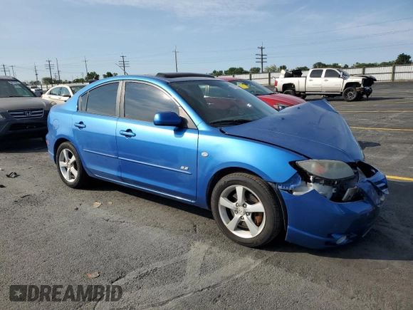 2006 Mazda 3 s with VIN JM1BK324761447139, listed as a Copart auction lot 59332535 with 161,849 mi miles and Salvage title. Bid and sale history available at DreamBid. Image 4.
