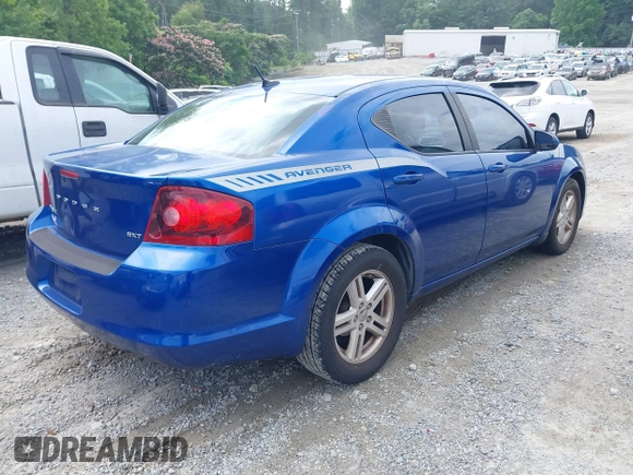 2012 Dodge Avenger SXT with VIN 1C3CDZCB4CN313549, listed as a IAAI auction lot 42479430 with 171,343 mi miles and . Bid and sale history available at DreamBid. Image 4.