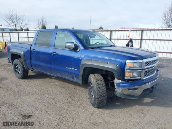 2014 Chevrolet Silverado 1500 LT with VIN 3GCUKREC1EG328016, listed as a IAAI auction lot 41880166 with 164,486 mi miles. Bid and sale history available at carsss.com. Image 1.