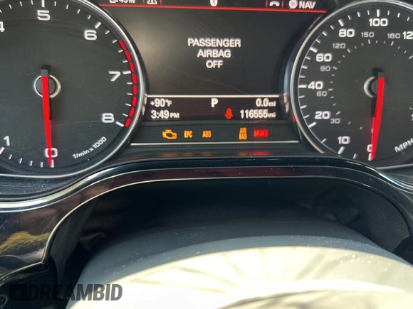2013 Audi A8 3.0L with VIN WAURGAFD6DN010072, listed as a Copart auction lot 57999295 with 116,555 mi miles and Salvage title. Bid and sale history available at DreamBid. Image 8.