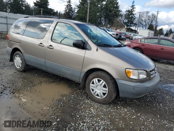 1999 Toyota Sienna LE with VIN 4T3ZF13C0XU133039, listed as a Copart auction lot 51162645 with 182,318 mi miles and Salvage Title. Bid and sale history available at carsss.com. Image 4.