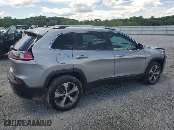 2019 Jeep Cherokee Limited with VIN 1C4PJMDN7KD116722, listed as a Copart auction lot 55806305 with 72,155 mi miles and Salvage title. Bid and sale history available at DreamBid. Image 3.