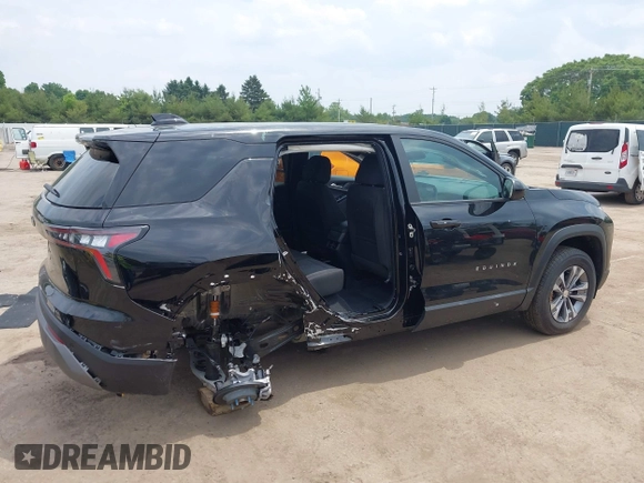 2025 Chevrolet Equinox FWD LT with VIN 3GNAXHEG3SL257204, listed as a IAAI auction lot 42421342 with 2,291 mi miles and . Bid and sale history available at DreamBid. Image 6.