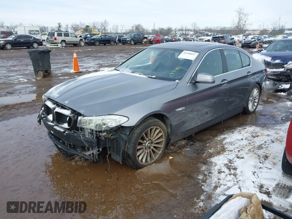 2012 BMW 5 Series 535i xDrive with VIN WBAFU7C56CDU57579, listed as a IAAI auction lot 41590047 with 108,748 mi miles and . Bid and sale history available at carsss.com. Image 2.