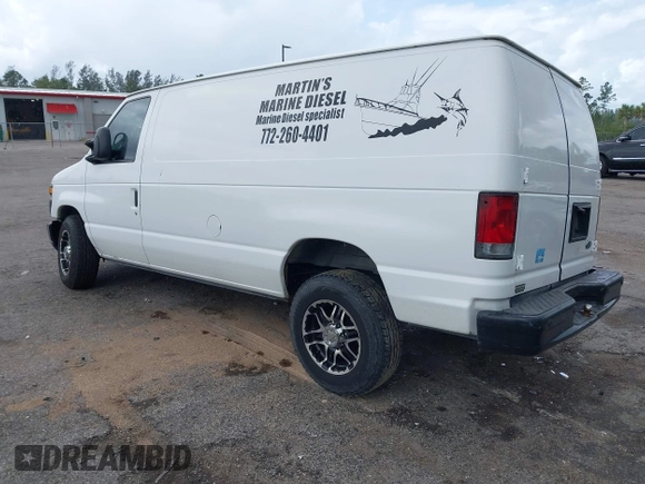 2010 Ford Econoline Cargo Commercial with VIN 1FTNE1EW1ADA63712, listed as a IAAI auction lot 42003310 with Not Provided miles and . Bid and sale history available at carsss.com. Image 3.