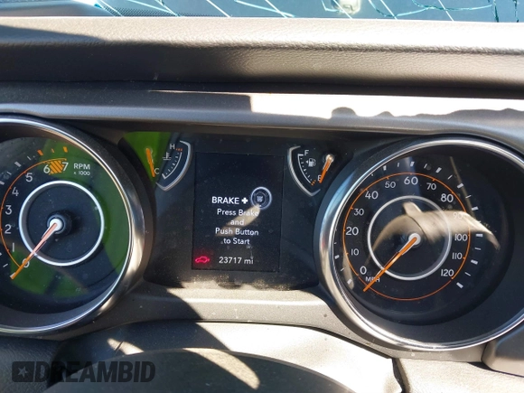 2023 Jeep Wrangler Willys with VIN 1C4HJXDN0PW597768, listed as a IAAI auction lot 41645815 with 23,717 mi miles and . Bid and sale history available at DreamBid. Image 7.
