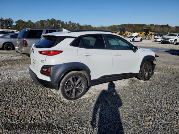 2021 Hyundai Kona Night Edition with VIN KM8K6CA54MU688677, listed as a Copart auction lot 88597715 with 104,219 mi miles and Salvage Title. Bid and sale history available at DreamBid. Image 3.