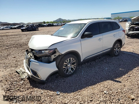 2018 Mitsubishi Outlander ES with VIN JA4AD2A36JZ021942, listed as a Copart auction lot 62025915 with 92,995 mi miles and Salvage title. Bid and sale history available at DreamBid. Image 1.