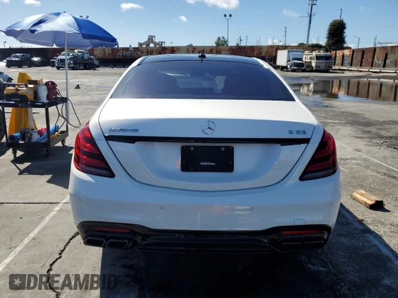 2019 Mercedes-Benz S 63 AMG z VIN WDDUG8JB2KA489435, wystawiony jako Copart lot #48577715 z przebiegiem 43 825 mil mil oraz Szkoda całkowita • Salvage title. Historia ofert i sprzedaży dostępna na DreamBid. Obrazek 6.