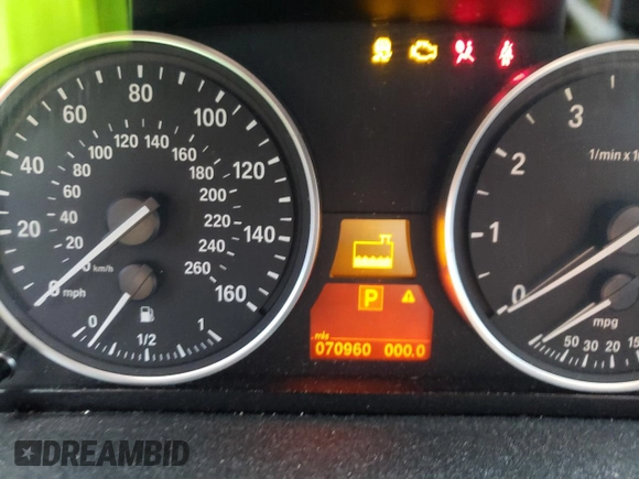 2012 BMW X5 50i with VIN 5UXZV8C57CL425425, listed as a Copart auction lot 55846475 with 70,960 mi miles and Salvage title. Bid and sale history available at DreamBid. Image 9.