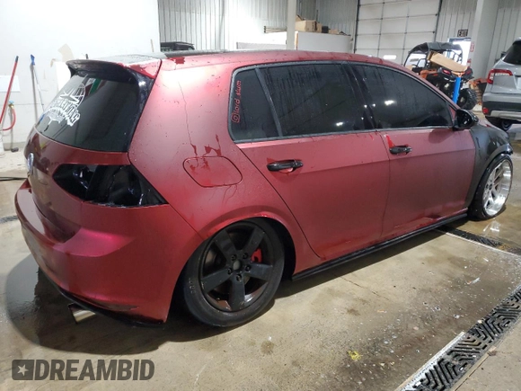 2015 Volkswagen Golf GTI Autobahn w/Performance Pkg with VIN 3VW447AU6FM103264, listed as a Copart auction lot 87304994 with 107,783 mi miles and Salvage Title. Bid and sale history available at carsss.com. Image 3.