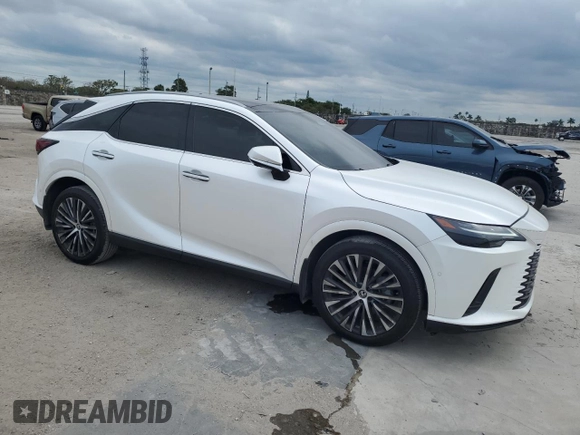 2023 Lexus RX with VIN 2T2BAMBA0PC021820, listed as a Copart auction lot 46240965 with 40,490 mi miles and Salvage Title. Bid and sale history available at carsss.com. Image 4.