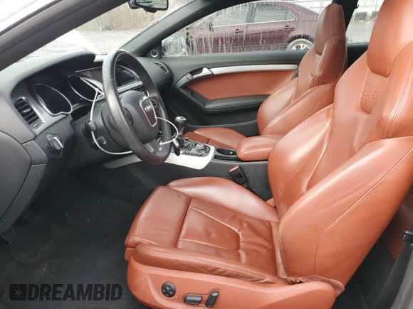 2008 Audi S5 with VIN WAURV78T38A032816, listed as a Copart auction lot 43603835 with 125,609 mi miles and Salvage Title. Bid and sale history available at carsss.com. Image 7.