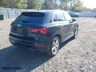 2022 Audi Q3 S line Premium Plus with VIN WA1EECF34N1048557, listed as a IAAI auction lot 41758015 with 38,234 mi miles. Bid and sale history available at carsss.com. Image 4.