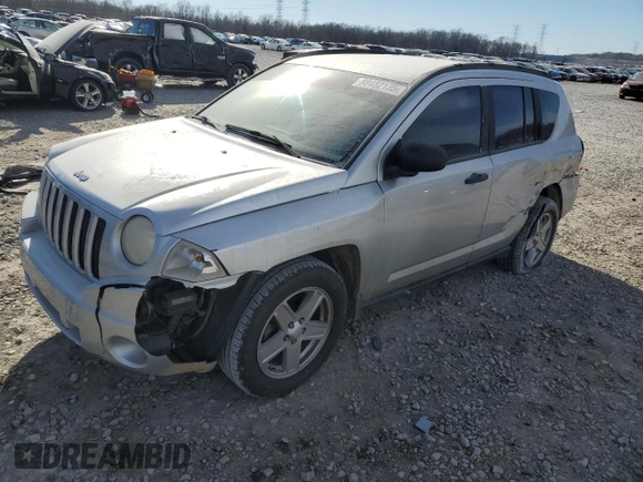 2007 Jeep Compass Sport with VIN 1J8FT47WX7D383699, listed as a Copart auction lot 88482135 with 219,898 mi miles and Salvage Title. Bid and sale history available at carsss.com. Image 1.