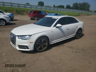 2017 Audi A4 Premium Plus with VIN WAUENAF47HN010124, listed as a Copart auction lot 60143245 with 114,590 mi miles and Clean title. Bid and sale history available at DreamBid. Image 1.