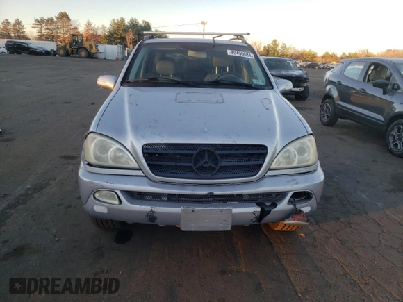 2002 Mercedes-Benz M-Class with VIN 4JGAB54E32A312131, listed as a Copart auction lot 80490084 with 165,365 mi miles and Salvage Title. Bid and sale history available at carsss.com. Image 5.